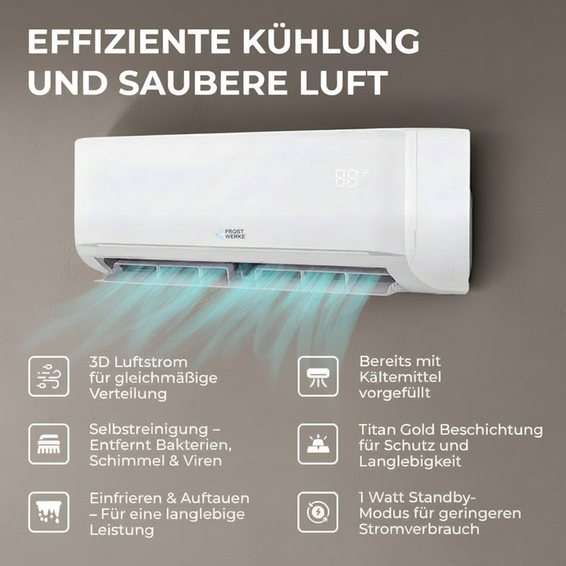 Duo-Multisplit Klimaanlage Montage2 teste menge